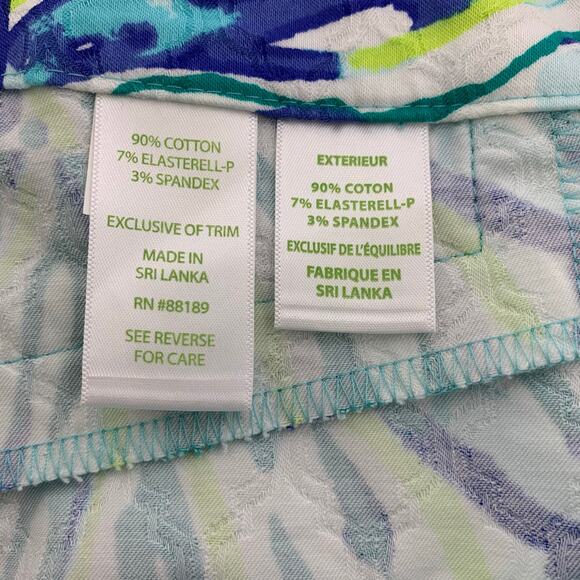 Lilly Pulitzer Kelly Skinny Ankle Womens Pants Tropical Multicolor Print Size 2 - Picture 9 of 9